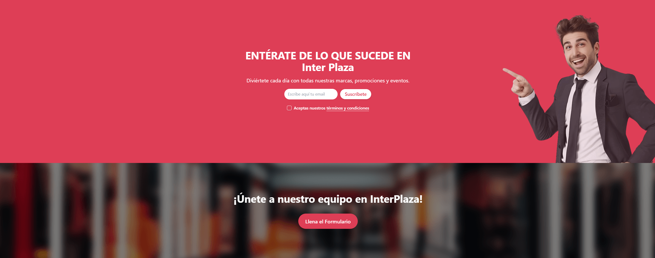 NewsLetter y contacto