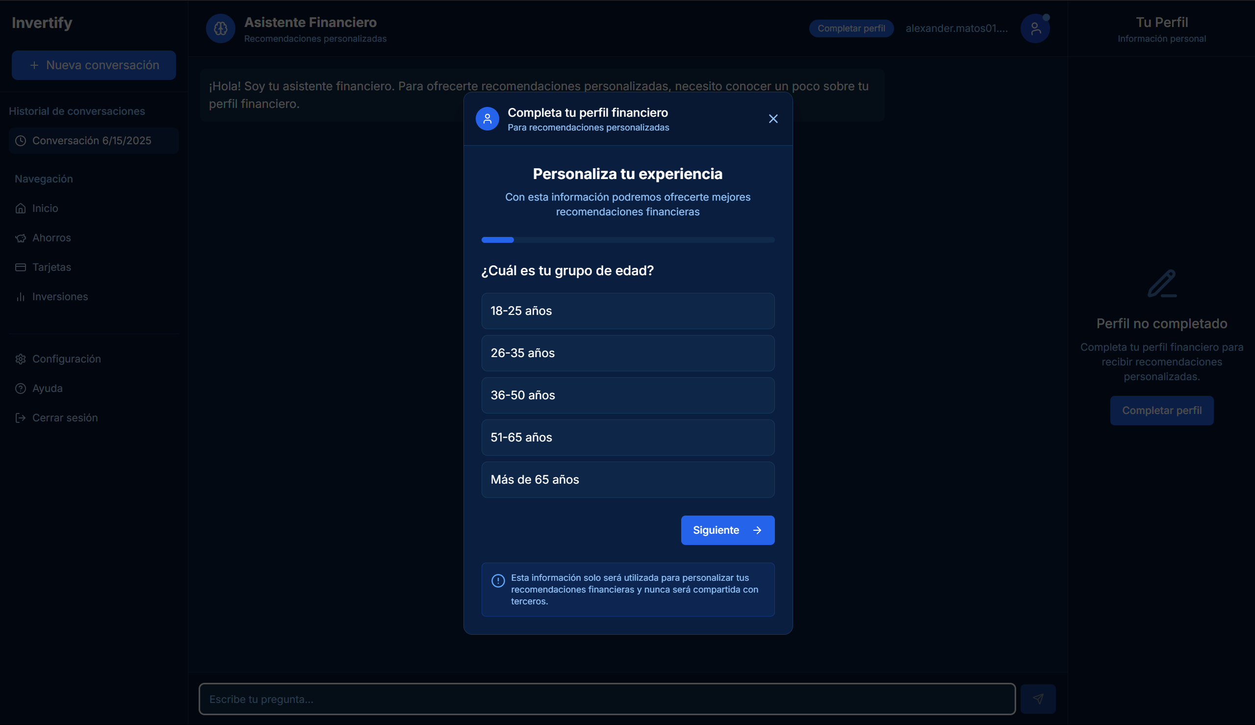 Recomendaciones personalizadas